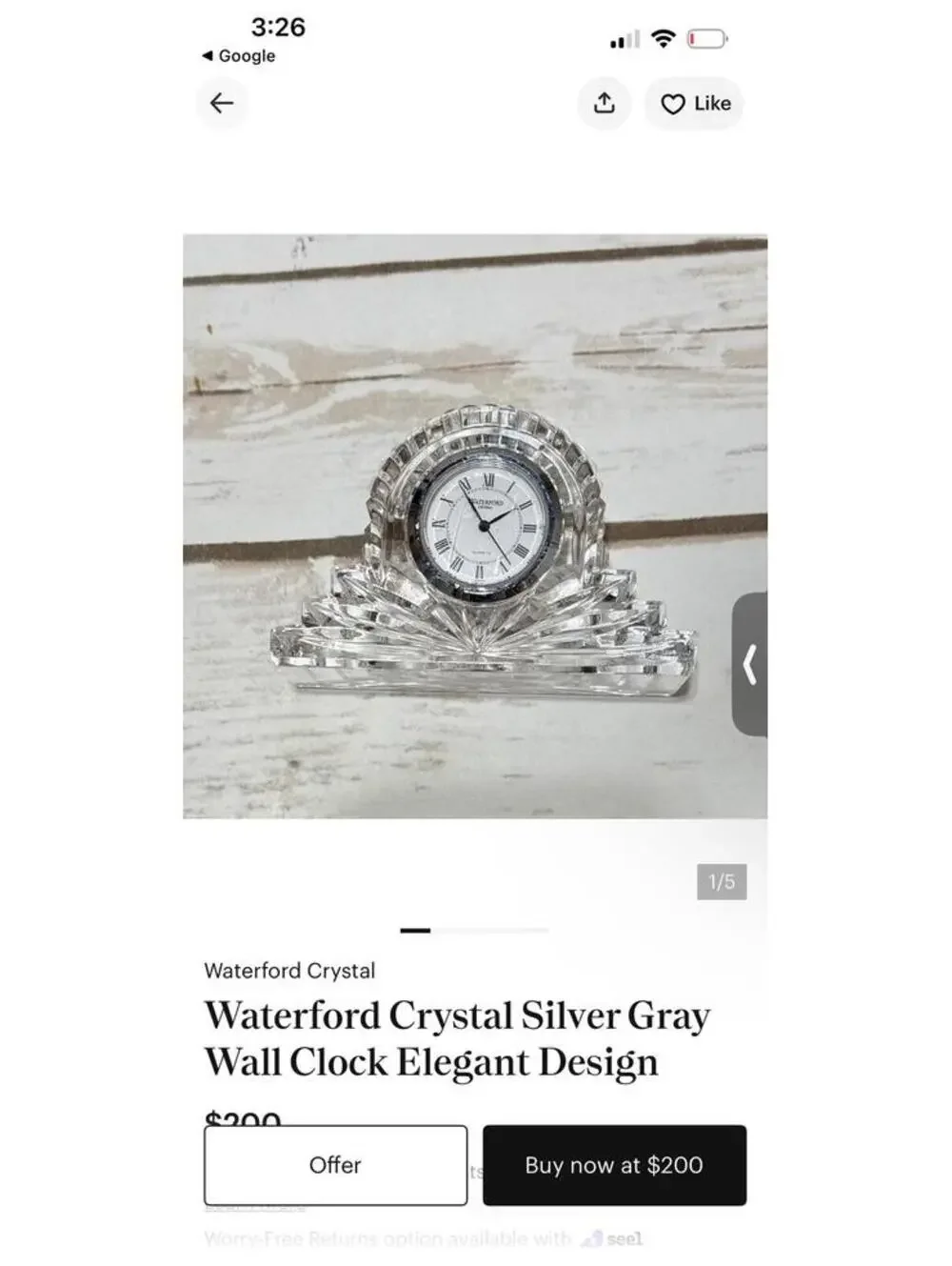 BEAUTIFUL VINTAGE WATERFORD 2 1/2